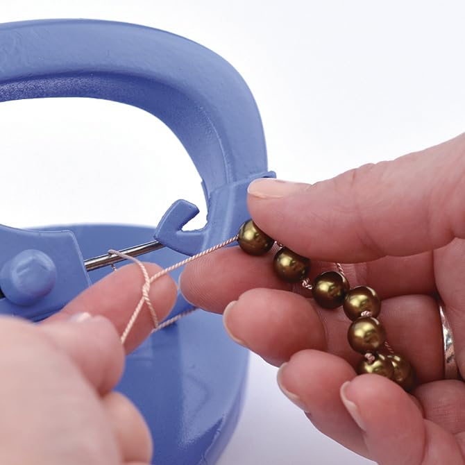 Beadalon Knot‑A‑Bead Tabletop Knotter Tool – Jewelry Beading Knotting Tool for Professional Hand-Knotting for jewellery making