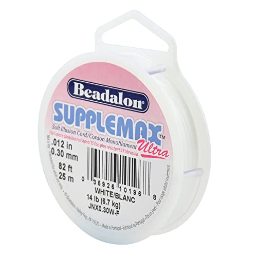 Beadalon SuppleMax Illusion Beading Cord – Clear Monofilament ∙ 0.30 mm ∙ 50 m
