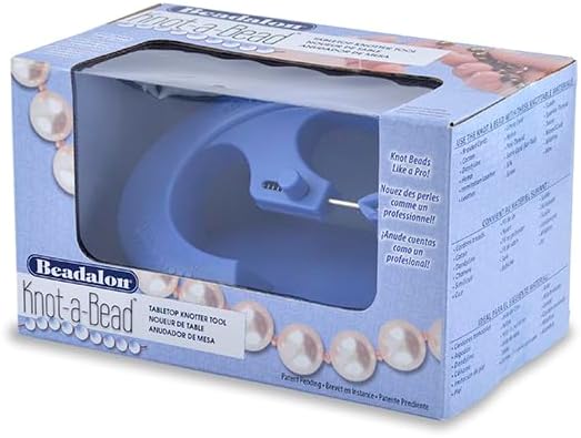 Beadalon Knot‑A‑Bead Tabletop Knotter Tool – Jewelry Beading Knotting Tool for Professional Hand-Knotting