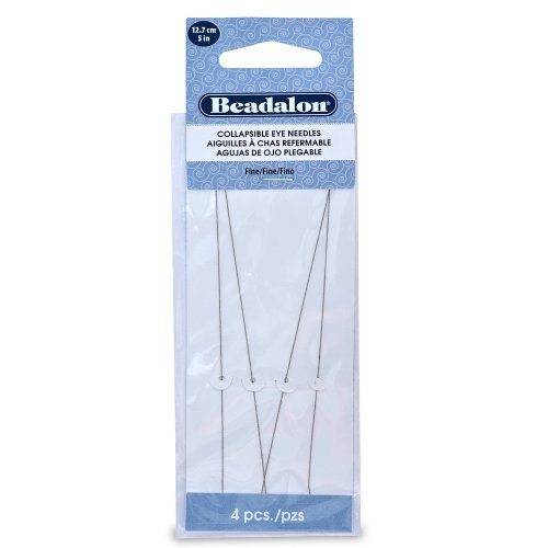 Beadalon Collapsible Eye Needles 2.5-Inch Heavy 4 Pc's