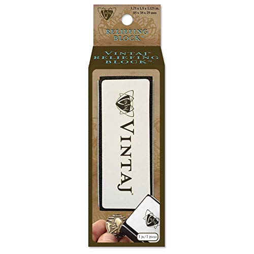 Beadsmith Vintaj Metal Relief Block – Filing, Buffing & Sanding Support Tool