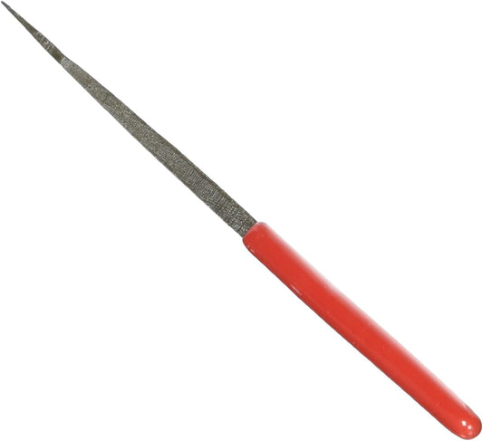 Artistic Wire Triangle Needle File – PVC Dipped Handle, Metal Smoothing File