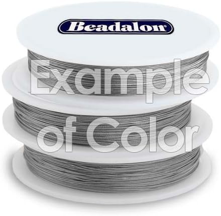 Beadalon Stainless Steel Bead Stringing Wire Bright 0.38mm – 19 Strand (9.2m)