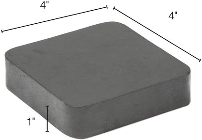 The Beadsmith Vintaj Rubber Dampening Block, 4" x 4" x 2.5" (10.16cm x 10.16cm x 6.35cm)