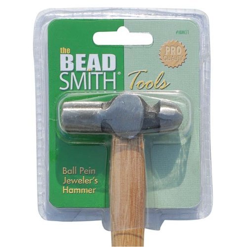 Beadsmith Jeweler's Ball Pein Hammer - 2 1/2 Inch Head - Metal Smithing