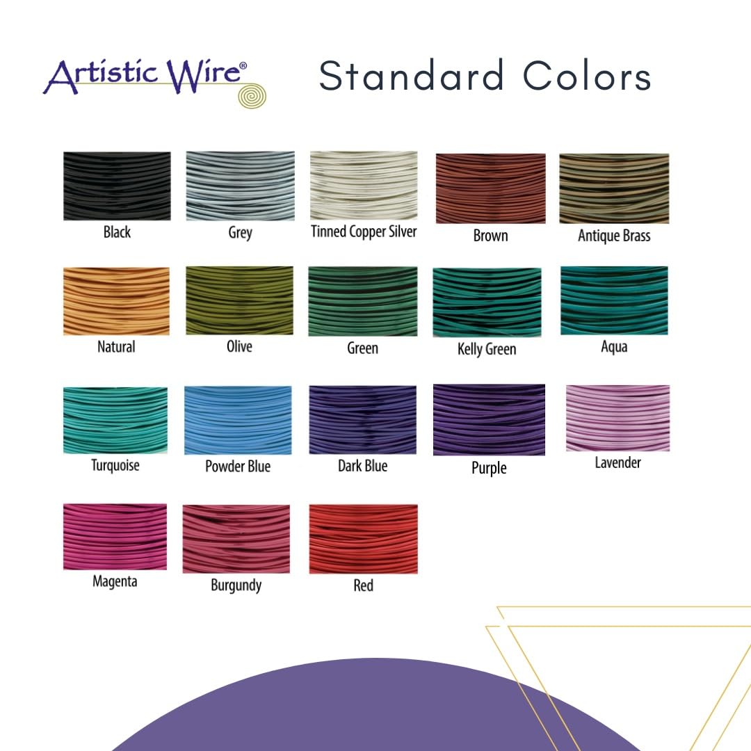 Artistic Wire 14 Gauge Tarnish-Resistant Brass Craft Wire – 10 ft for jewellery making