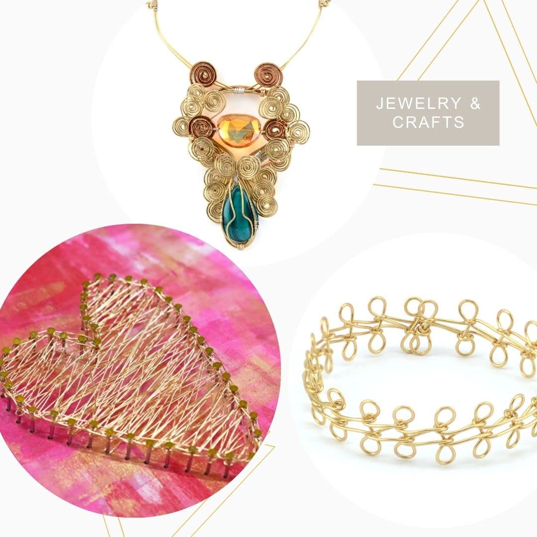 Artistic Wire 18 Gauge Tarnish-Resistant Brass Craft Wire – 9.1 m