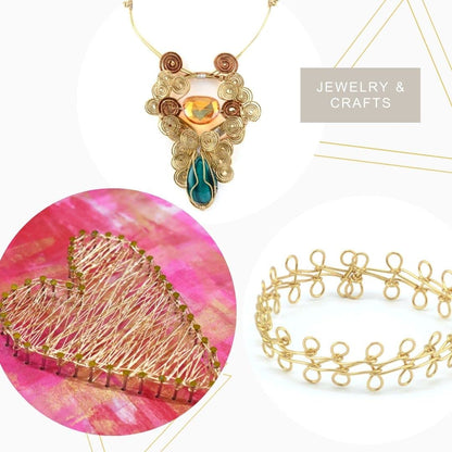 Artistic Wire 18 Gauge Tarnish-Resistant Brass Craft Wire – 9.1 m