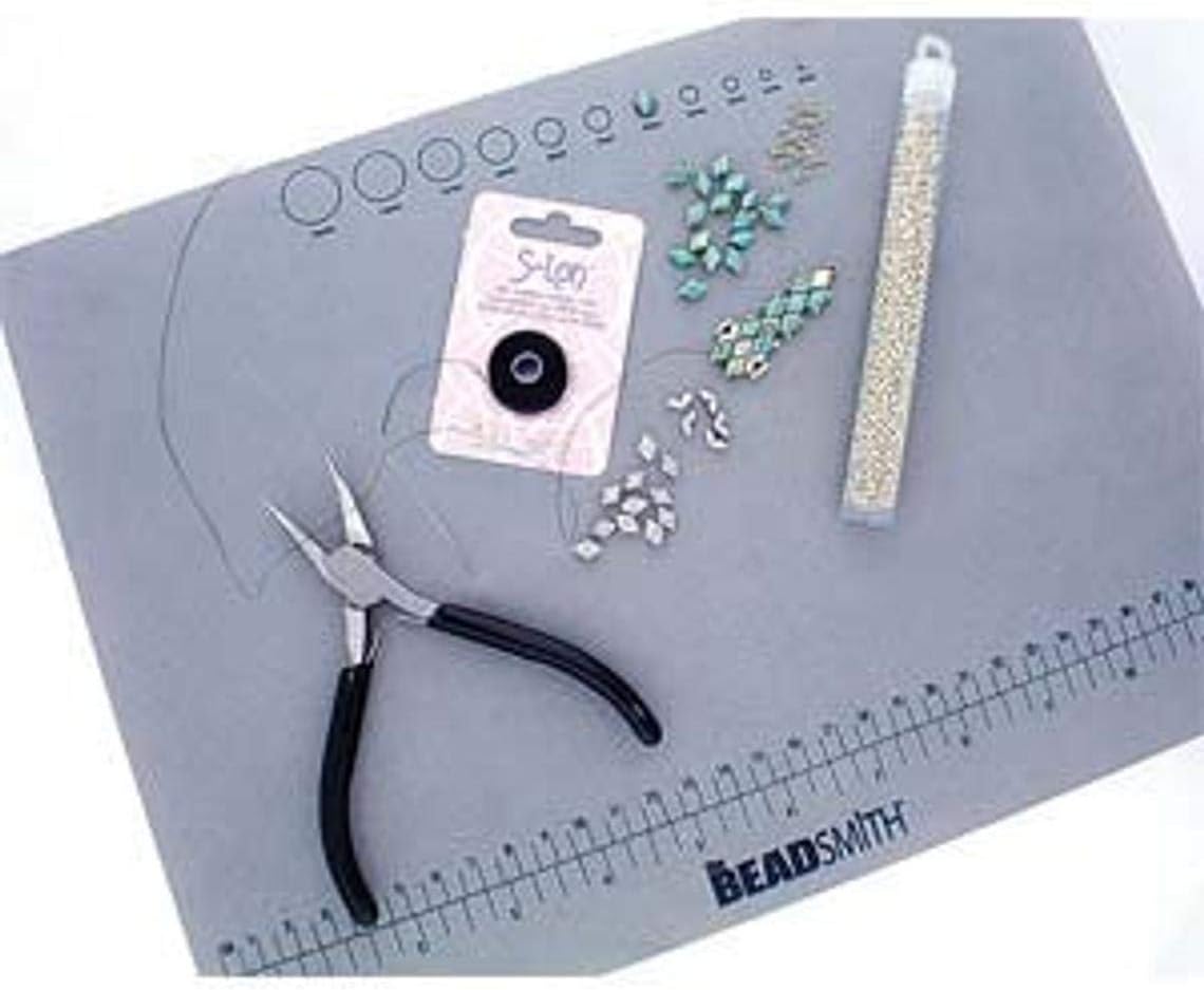 Beadsmith BMNS8-R Treasure Non Slip Bead Mat (8.5inch x 7inch)