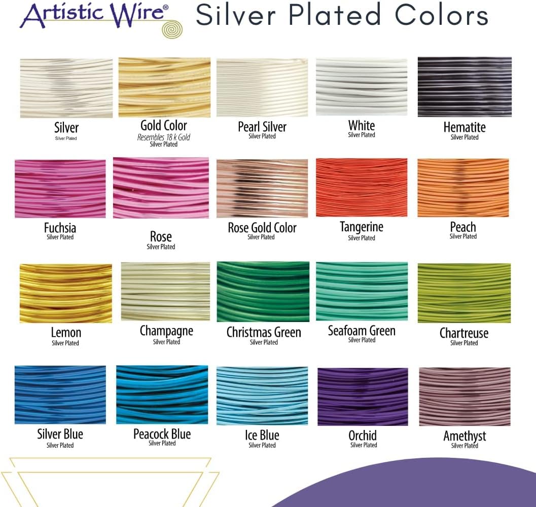 Artistic Wire Non-Tarnish Silver 16 Gauge (1.3mm) – 10ft / 3m – Jewellery Making Wire
