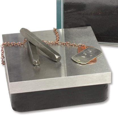 The Beadsmith Vintaj Rubber Dampening Block, 4" x 4" x 2.5" (10.16cm x 10.16cm x 6.35cm)