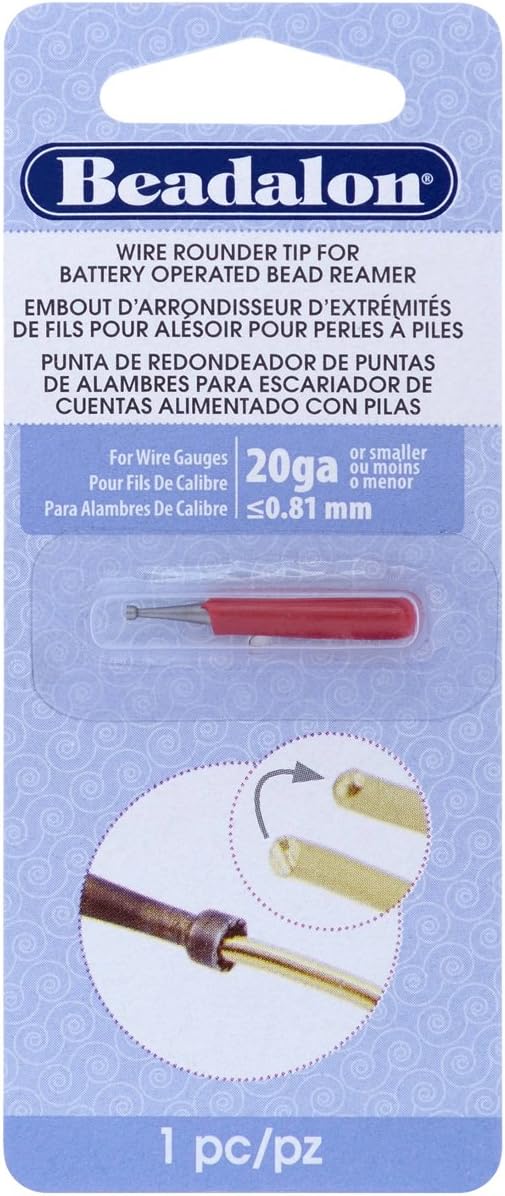 Beadalon Battery Operated Jewellers Bead Reamer – Jewellery Making - Spare Tip | 20 Gauge