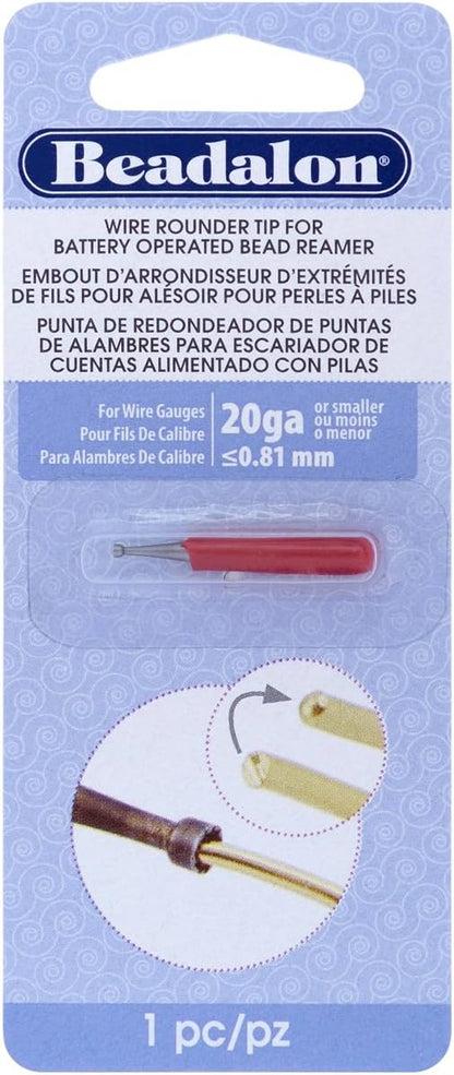 Beadalon Battery Operated Jewellers Bead Reamer – Jewellery Making - Spare Tip | 20 Gauge
