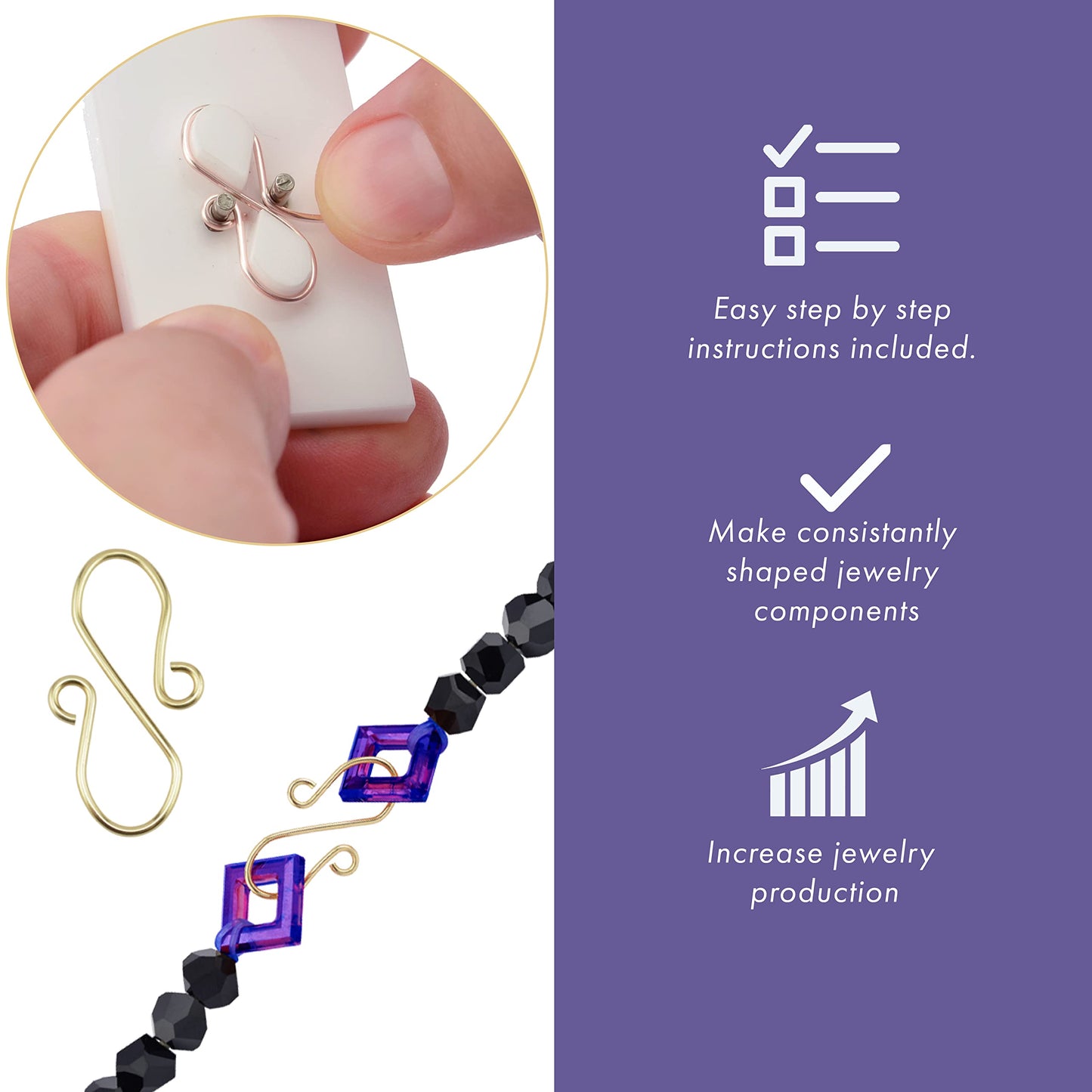 Artistic Wire Findings Forms Jig – Wire Shaping Tool for DIY Jewellery