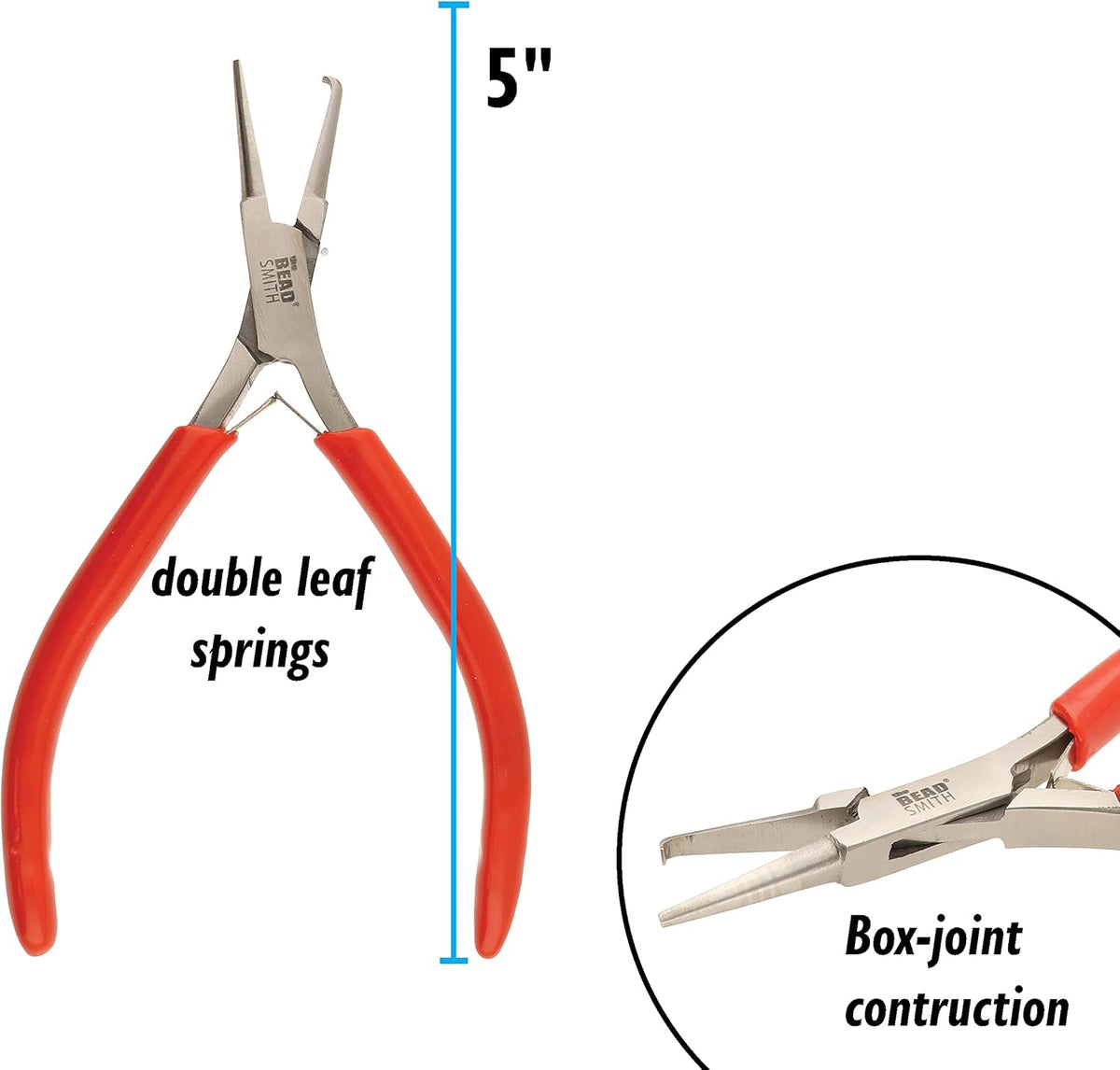 Beadsmith Split Ring Pliers – Jewellery Tool for Opening Split Rings