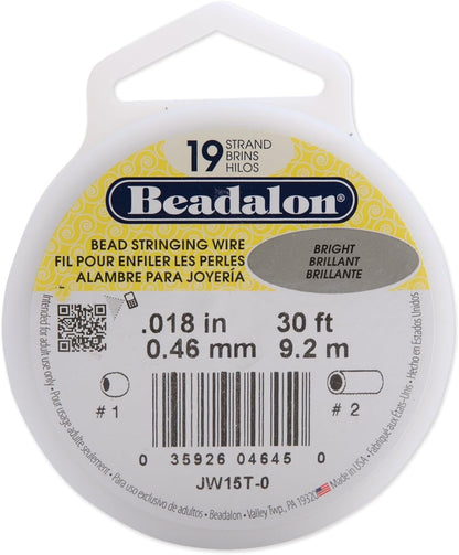 Beadalon 19-Strand Bead Stringing Wire – 9.2m Spool