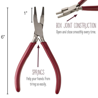 The Beadsmith WrapMaker Plier – Casual Comfort Handle, 6” (152mm)