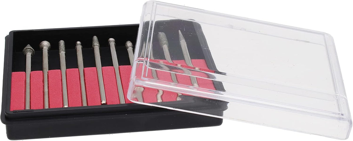 Beadsmith BUR10 10-Piece Diamond 150 Grit Tip Drill Bits for Engraving, 2.35mm