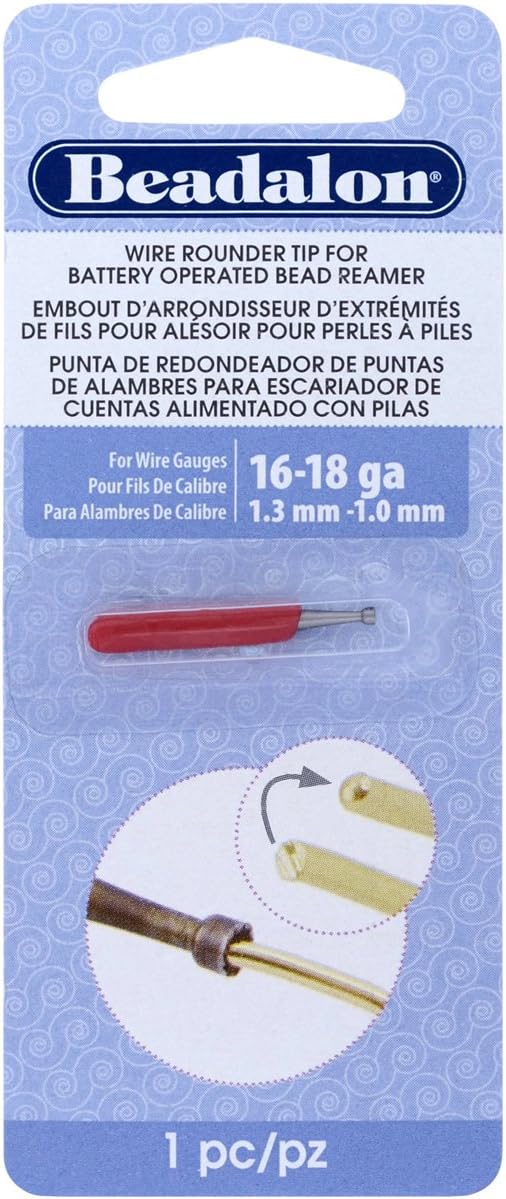 Beadalon Battery Operated Jewellers Bead Reamer – Jewellery Making - Spare Tip | 16-18 Gauge