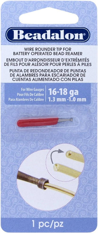 Beadalon Battery Operated Jewellers Bead Reamer – Jewellery Making - Spare Tip | 16-18 Gauge