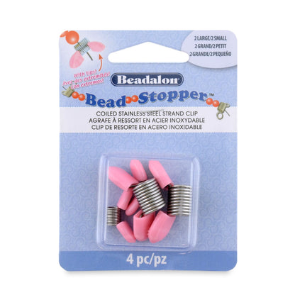 Beadalon Bead Stopper Pink Tips Combo Pack 4 pc's for jewellery making