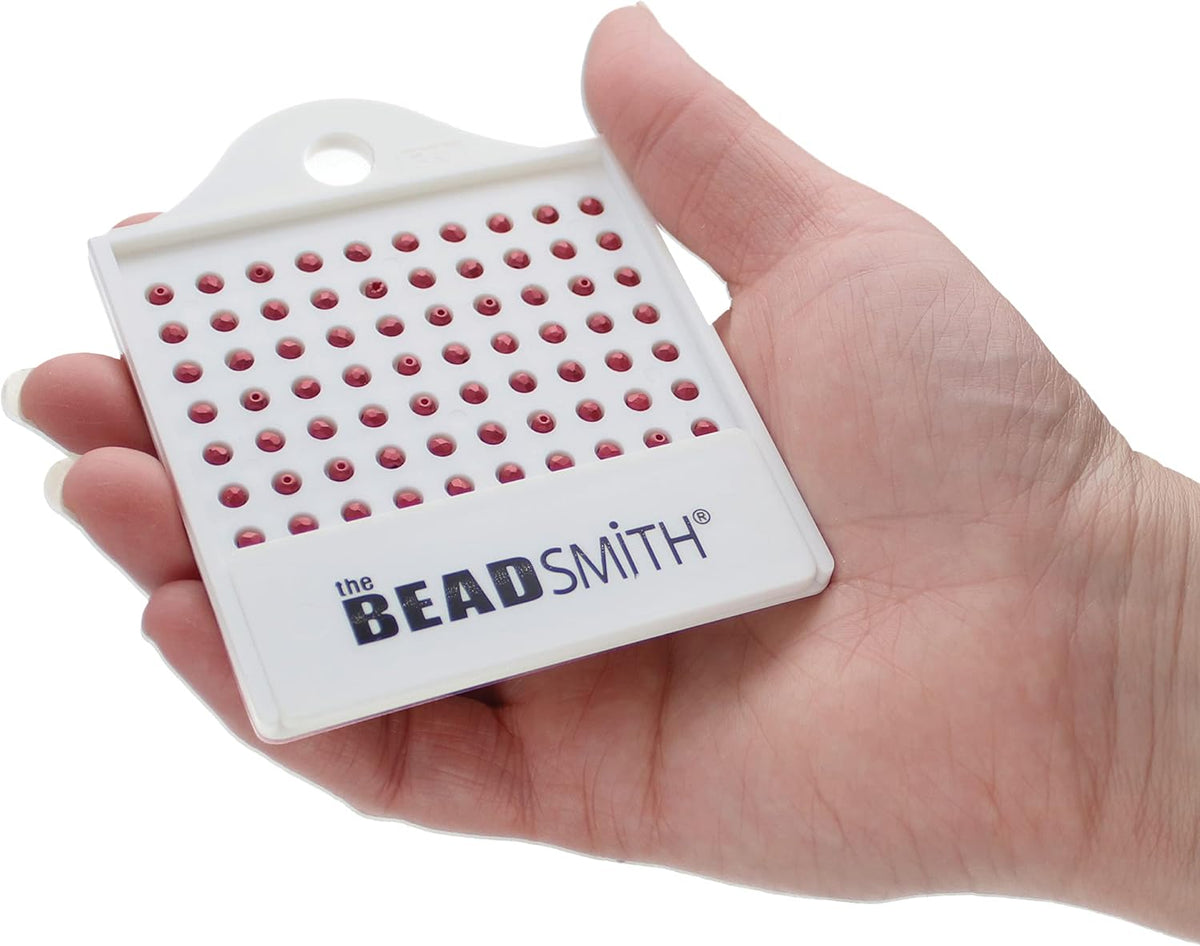 Beadsmith Bead Counter Set – 4-Tray Organiser for 3–8mm Beads