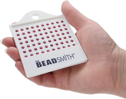 Beadsmith Bead Counter Set – 4-Tray Organiser for 3–8mm Beads