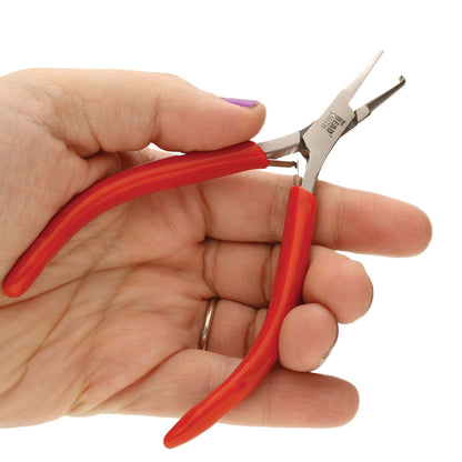The Beadsmith Split Ring Pliers - Easily Opens Split Rings to Attach Findings, 5 Inches (127 mm), w/Double Leaf Springs, Use with Any Size