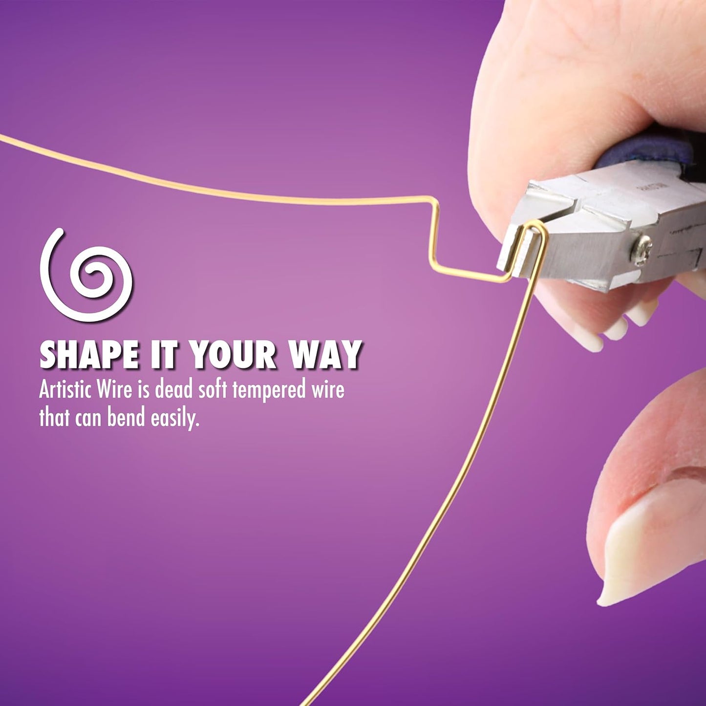 Artistic Wire 16 Gauge Silver-Plated Tarnish-Resistant Craft  Gold Colour Wire – 10 ft