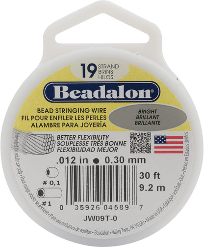 Beadalon 19-Strand Bead Stringing Wire – 9.2m Spool