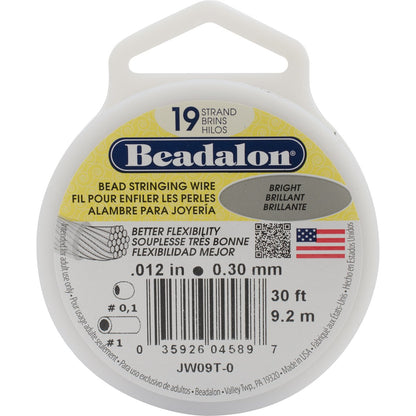 Beadalon 19-Strand Bead Stringing Wire – 9.2m Spool
