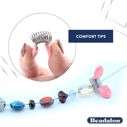 Beadalon Bead Stopper Pink Tips Combo Pack 4 pc's for jewellery making