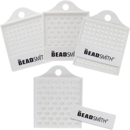 Beadsmith Bead Counter Set – 4-Tray Organiser for 3–8mm Beads