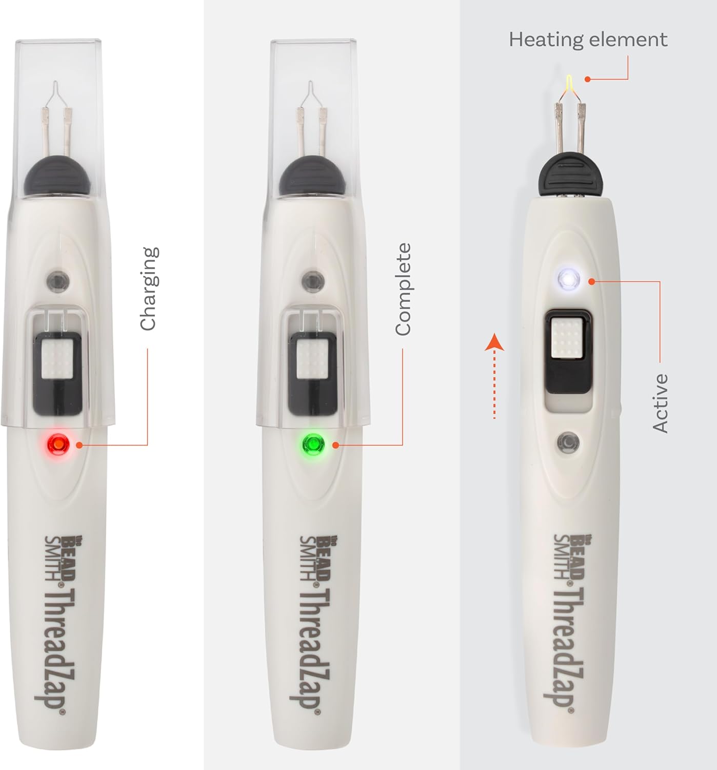 The Beadsmith Rechargeable ThreadZap Craft Burner – Precision Cord Cutter