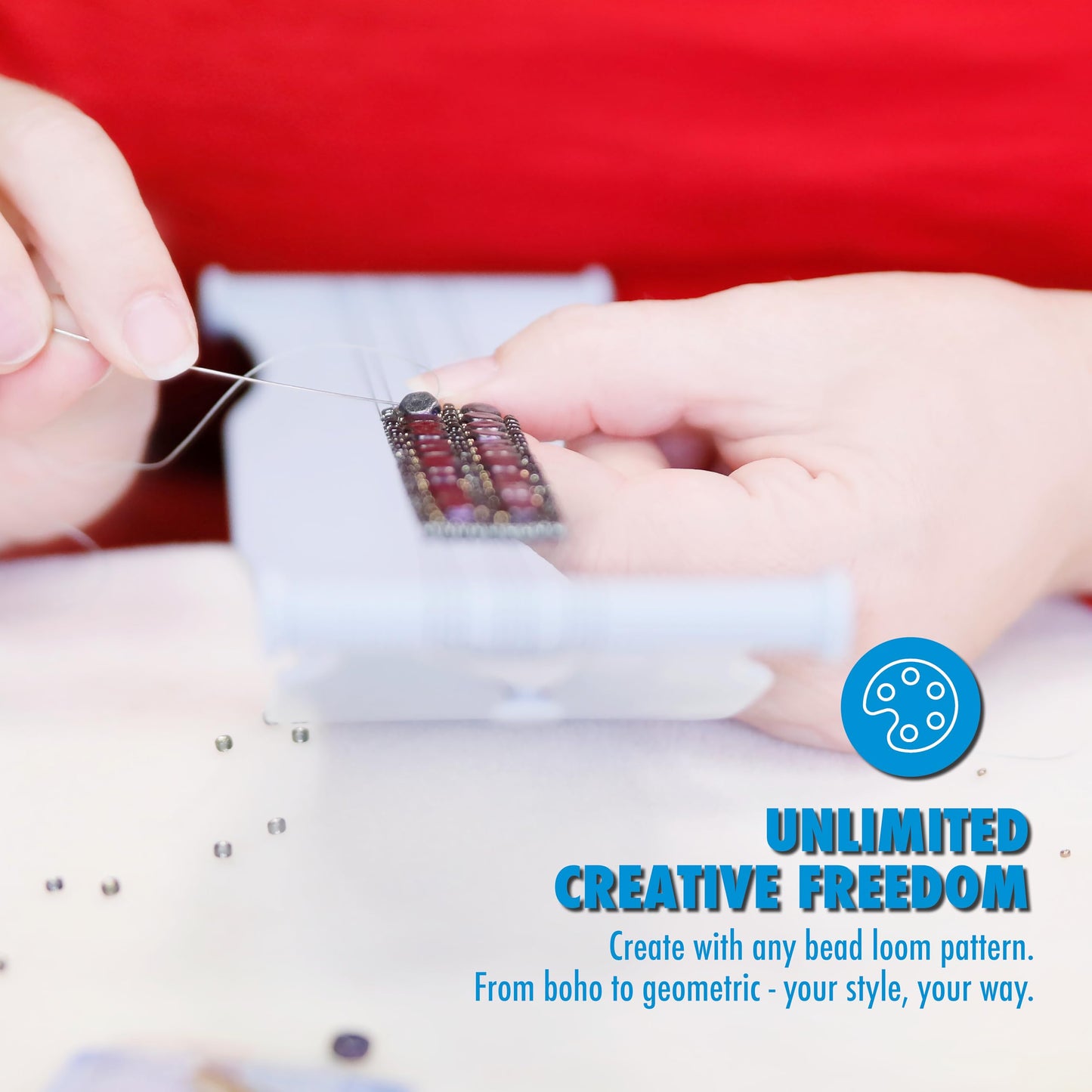 Beadalon Jewel Loom Kit – Easy Bead Weaving Tool for Jewellery Makers