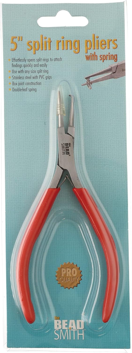 Beadsmith Split Ring Pliers – Jewellery Tool for Opening Split Rings