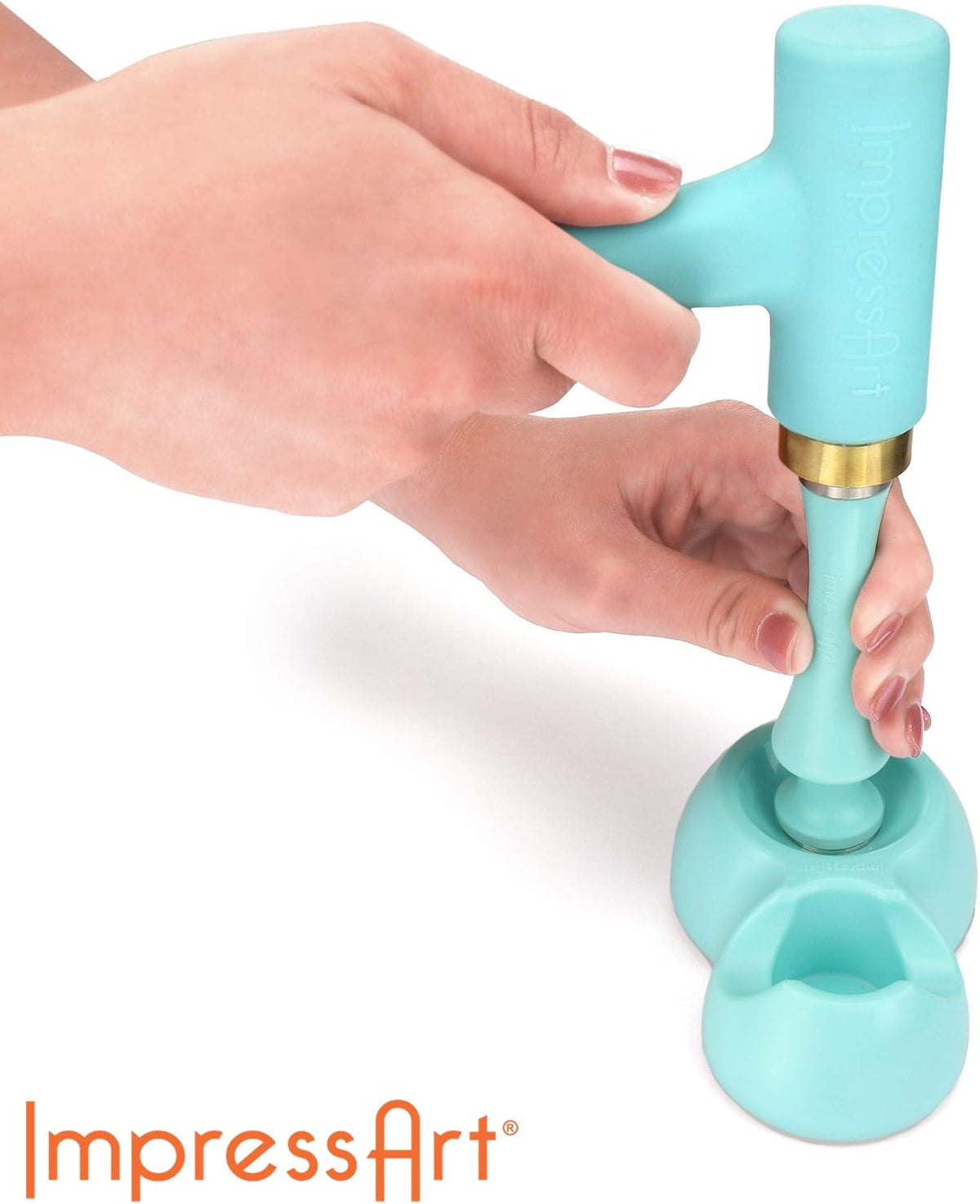 ImpressArt Dapping Block & Punch Set – Round Dome Forming Tool