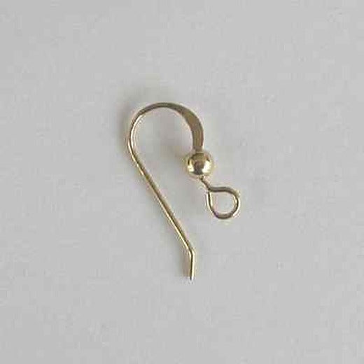 14K gold filled fish hook ear wires, pack of 10 (5 pairs)