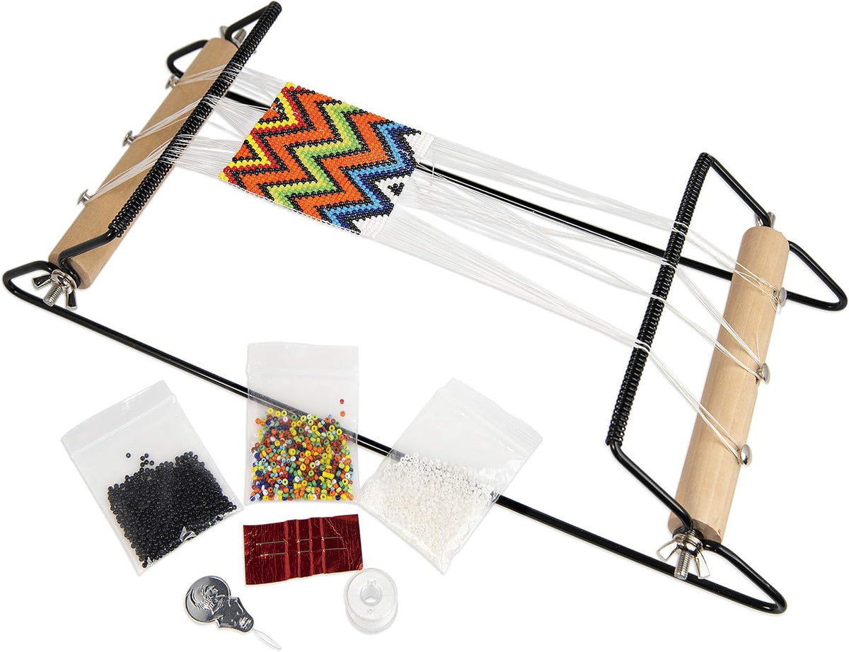 Beadsmith Extra Wide Metal Bead Loom Kit – Loom, Thread, Needles & Beads