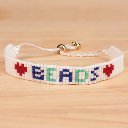 Beadsmith Loom EEZ Japanese Bead Loom Kit – Includes Adjustable Loom, Miyuki Glass Beads, Thread & Needle, Warp Thread, Findings and Instructions – Make Bracelets, Necklaces, Belts, and More for jewellery making