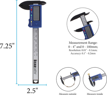 Beadsmith Digital Caliper 4" – Jewellery Making