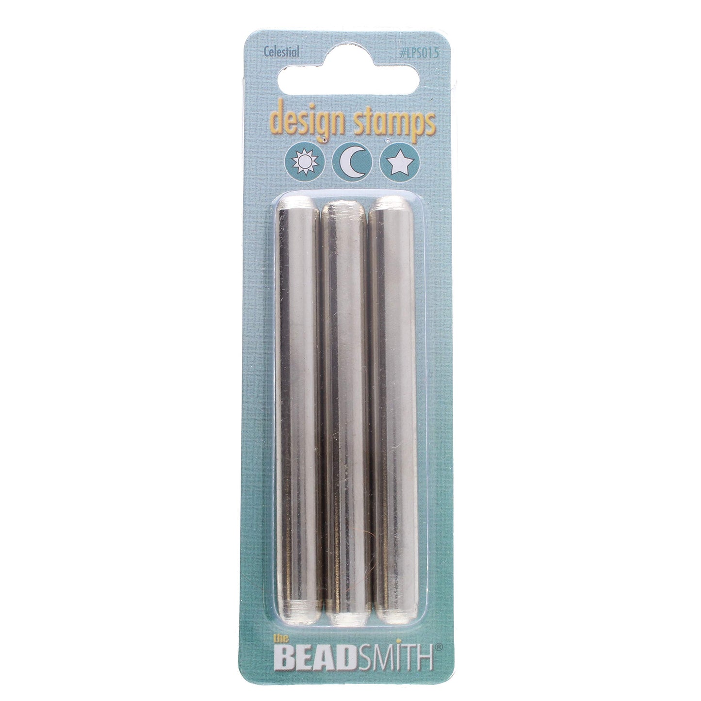 Beadsmith 3-Piece 5 mm Celestial Metal Stamping Punch Set – Jewellery Design Stamps for jewellery making
