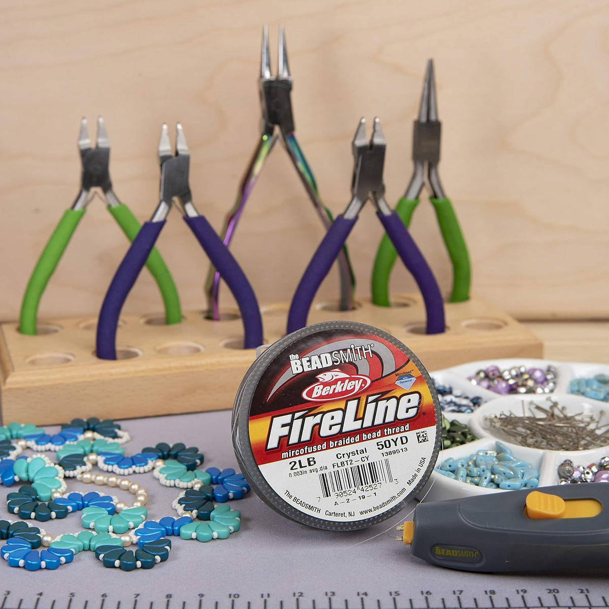 Beadsmith FireLine Jewelry Finding, Crystal, 2-Pound, 50 Yards
