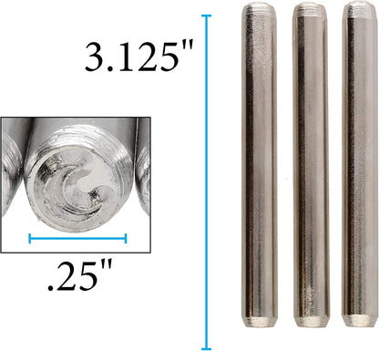 Beadsmith 3-Piece 5 mm Celestial Metal Stamping Punch Set – Jewellery Design Stamps