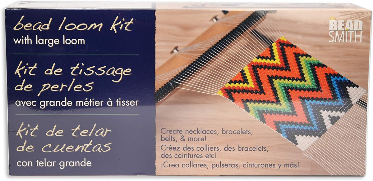 Beadsmith Extra Wide Metal Bead Loom Kit – Loom, Thread, Needles & Beads