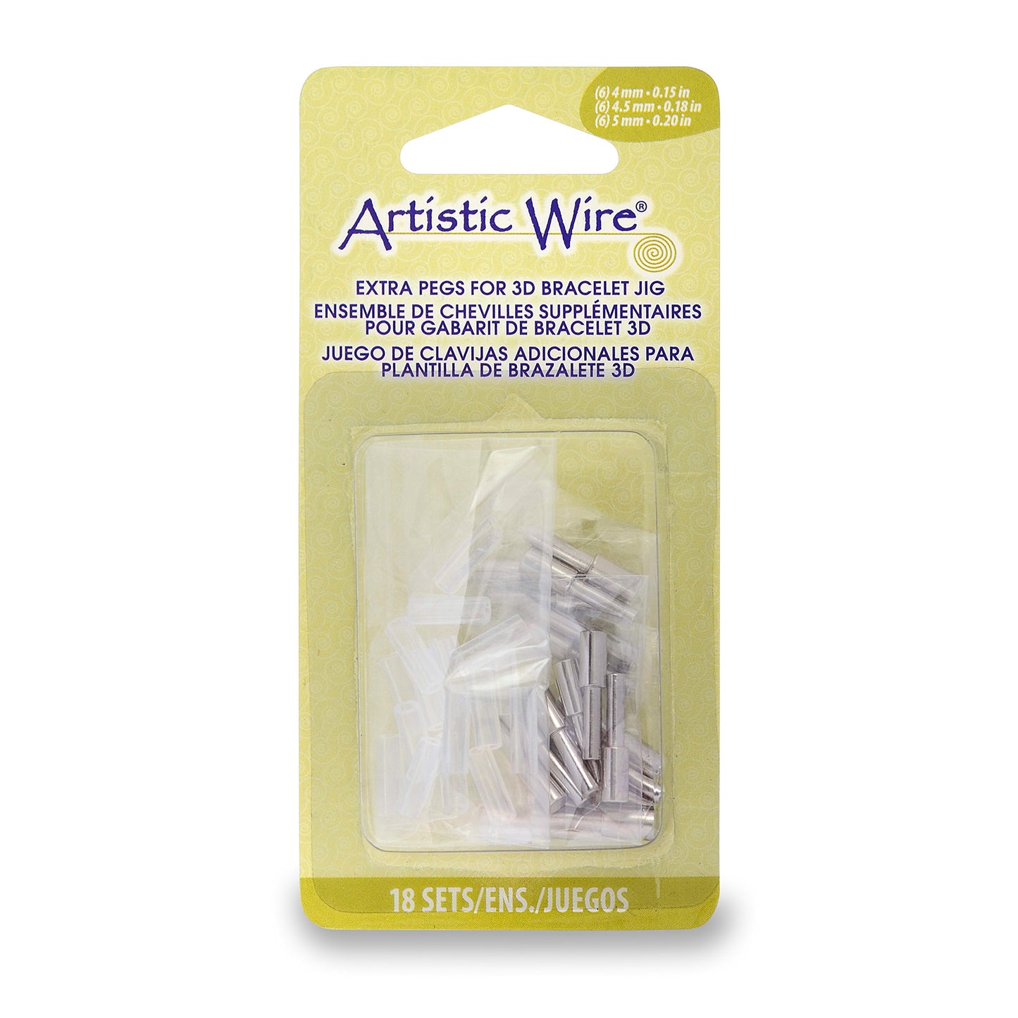 Artistic Wire 3D Bracelet Jig Extra Pegs Set – Assorted Sizes for Wirework Tools