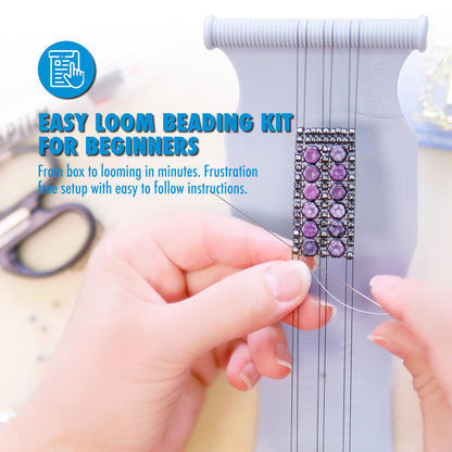 Beadalon Jewel Loom Kit – Easy Bead Weaving Tool for Jewellery Makers