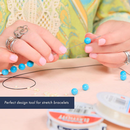 Beadalon Elastic Cord Needle – Choose 8" or 10.75" (Stretch Bracelet Beading Needle)