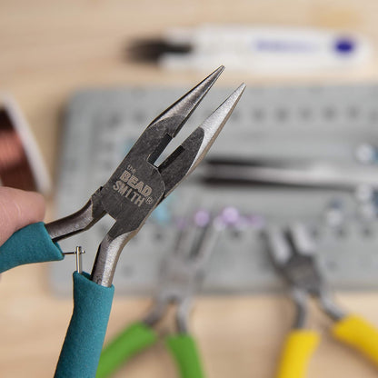 Beadsmith Colour-ID 3-Piece Pliers Set – Chain, Round & Side Cutter (5″)
