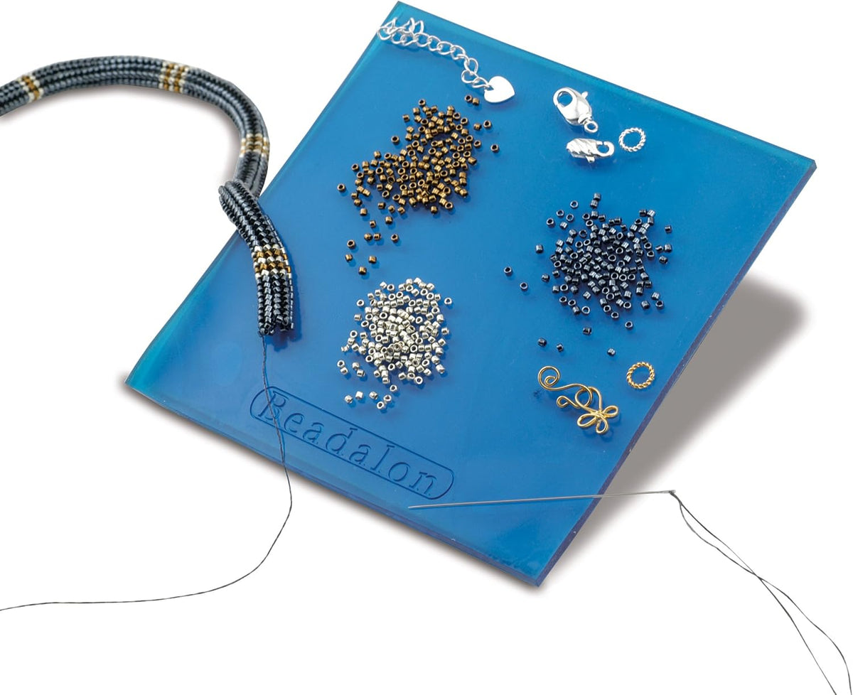 Beadalon Tacky Bead Mat – Small 4.25" Non-Slip Craft Organiser